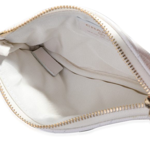 Chanel White Quilted Caviar Mini O Case - Picture 5 of 6